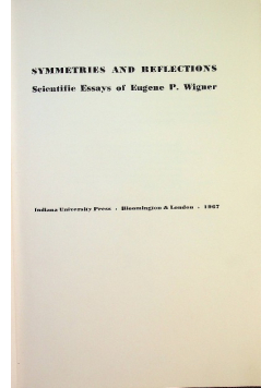 Symmetries and reflections