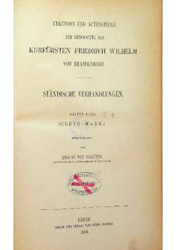 Standische Verhandlungen tom 1 1869 r.