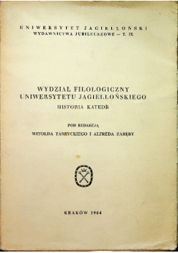 Wydział filozoficzny uniwersytetu jagiellońskiego historia katedr