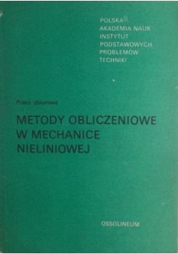 Metody obliczeniowe w mechanice nieliniowej
