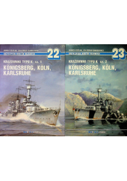Krążowniki typu  K nr 22 i 23  Konigsberg Koln Karlsruhe cz 1 i 2