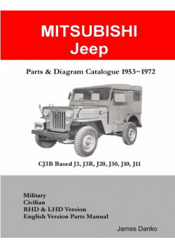 Mitsubishi Jeep CJ3B Based J3R, J20, J30 Parts & Diagram Manual 1953-1972