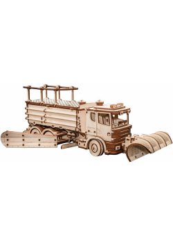 Puzzle Drewniane 3D Ciężarówka do śniegu