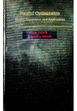 Parallel optimization theory algorithms and applications