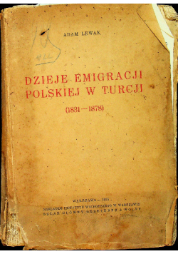 Dzieje emigracji polskiej w Turcji 1935 r.