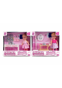 Lalka Natalia z akcesoriami w kuchni 11cm mix
