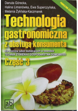 Technologia gastronomiczna z obsługą konsumenta 2 części