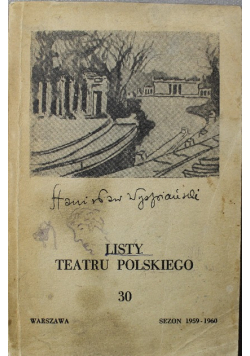 Listy teatru polskiego Nr 30