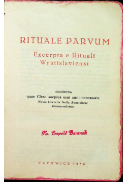 Rituale Parvum