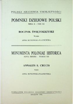 Pomniki dziejowe Polski Rocznik Świętokrzyski tom XII