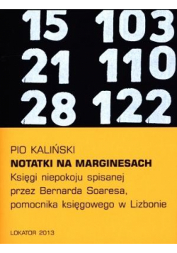 Notatki na marginesach Księgi niepokoju spisanej..