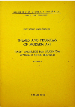 Themes and problems of modern art