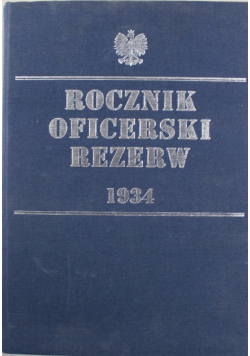 Rocznik oficerski rezerw 1934