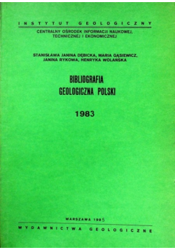 Bibliografia geologiczna Polski 1983