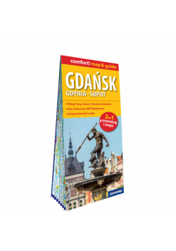 Gdańsk, Gdynia, Sopot laminowany map&guide 2w1: przewodnik i mapa