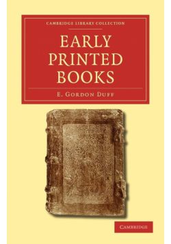 Early Printed Books