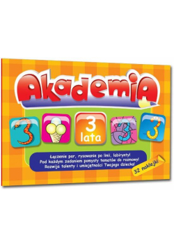 Akademia - 3 lata +32 naklejki Greg