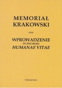 Memoriał krakowski oraz wprowadzenie do encykliki Humanae vitae
