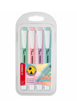 Zakreślacz Swing Cool etui 4 kolory Pastel STABILO