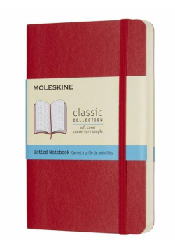 Notes Classic 9x14 miękka op. kropki czerwony