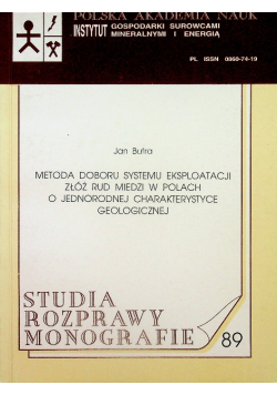 Metoda doboru systemu eksploatacji
