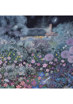 Karnet kwadrat z kopertą Midnight Garden