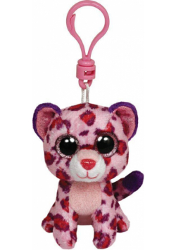 Beanie Boos Glamour - Różowy Lampart brelok