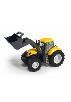 Traktor z łyżką żółty