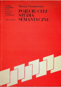 Pojęcie celu studia semantyczne