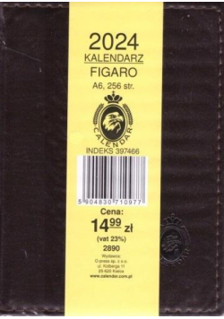 Kalendarz 2024 Książkowy Figaro A6
