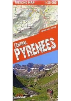 Trekking map Central Pyrenees(Pireneje) mapa