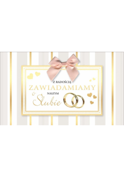 Zawiadomienie PMZ-046 Ślub (5 szt.)