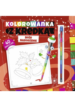 Kolorowanka z kredką. Boże Narodzenie