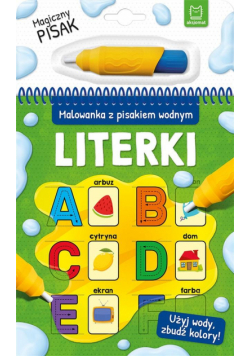 Malowanka z pisakiem wodnym. Literki