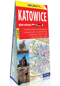 Katowice papierowy plan miasta 1:20 000