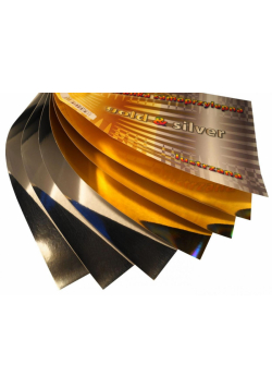 Wycinanka samoprzylepna A4 gold & silver