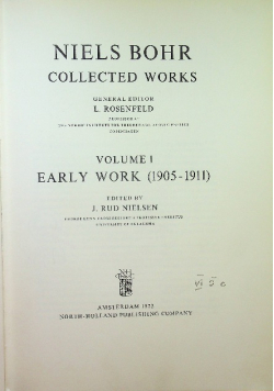 Niels Bohr Collected Works
