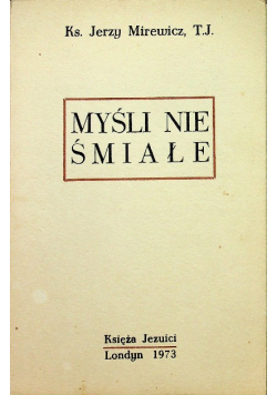 Myśli nie śmiałe