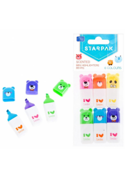 Zakreślacz mini zapachowy 6 kolorów