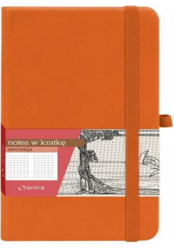 Notes A7 Kratka Secesja Pomarańczowy ANTRA