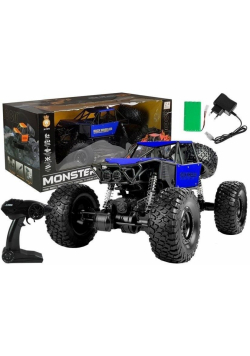 Monster Truck zdalnie sterowany niebieski