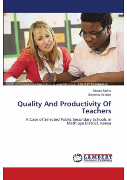 Quality And Productivity Of Teachers