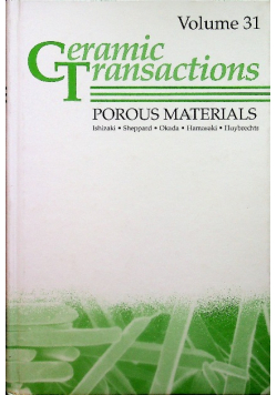 Ceramic Transactions Porous Materials