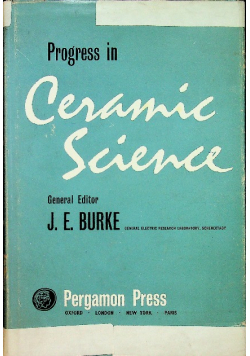 Progress in Ceramic Science