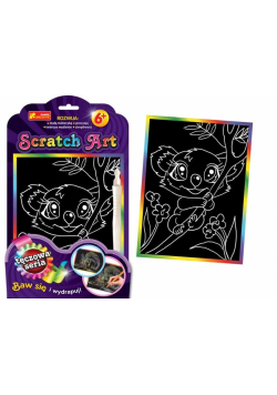 Scratch Art. Tęczowa seria - Koala na gałęzi