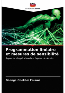Programmation linéaire et mesures de sensibilité