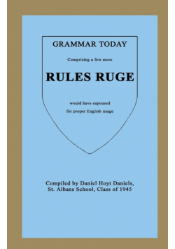 Grammar Today - Rules Ruge