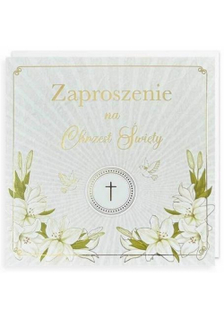 Zaproszenie Chrzest 5szt