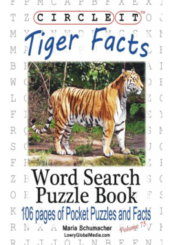 Circle It, Tiger Facts, Word Search, Puzzle Book