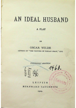 An Ideal Husband 1909 r.